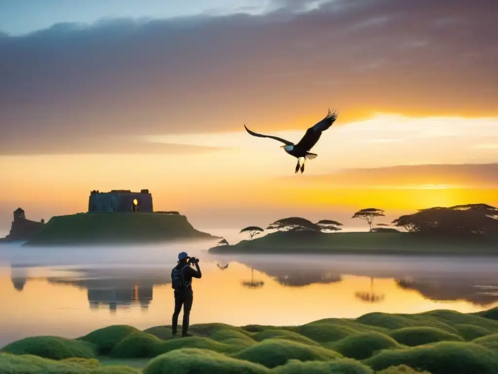 Fotografía perfecta al amanecer en Parques Nacionales Uruguay