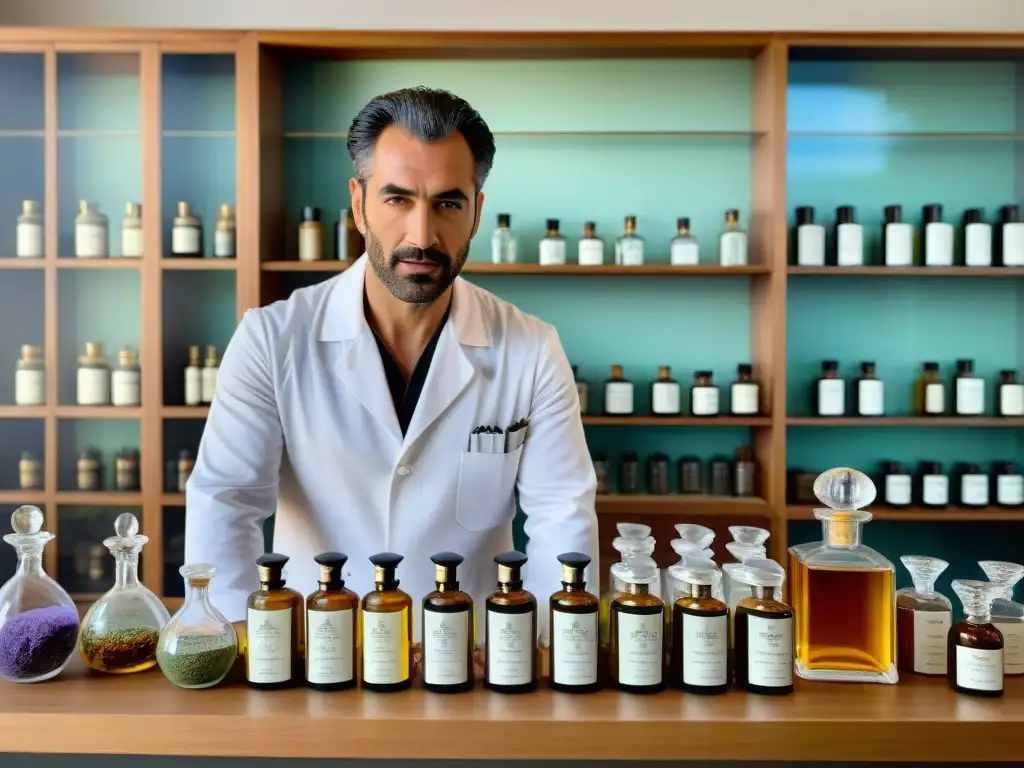 Un perfumista experto crea perfumes con esencia de Uruguay en su laboratorio boutique