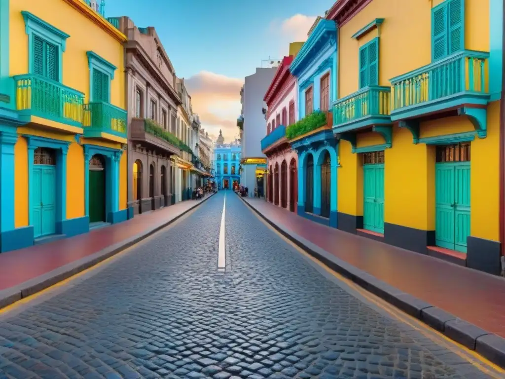 Pintoresco barrio con encanto Montevideo rincones: calles coloridas, arquitectura histórica y bulliciosos mercados locales