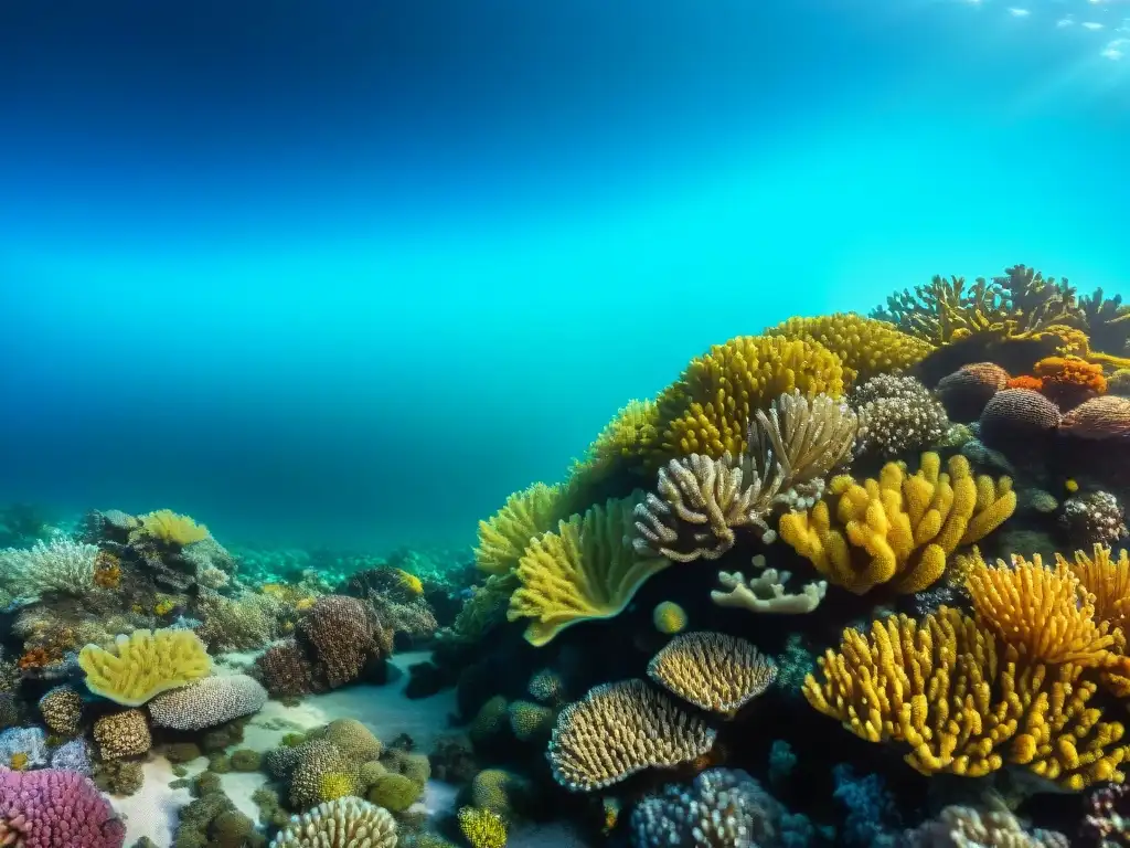 Biodiversidad marina en Piriápolis, Uruguay: coloridos peces, corales e plantas marinas en un vibrante arrecife de coral