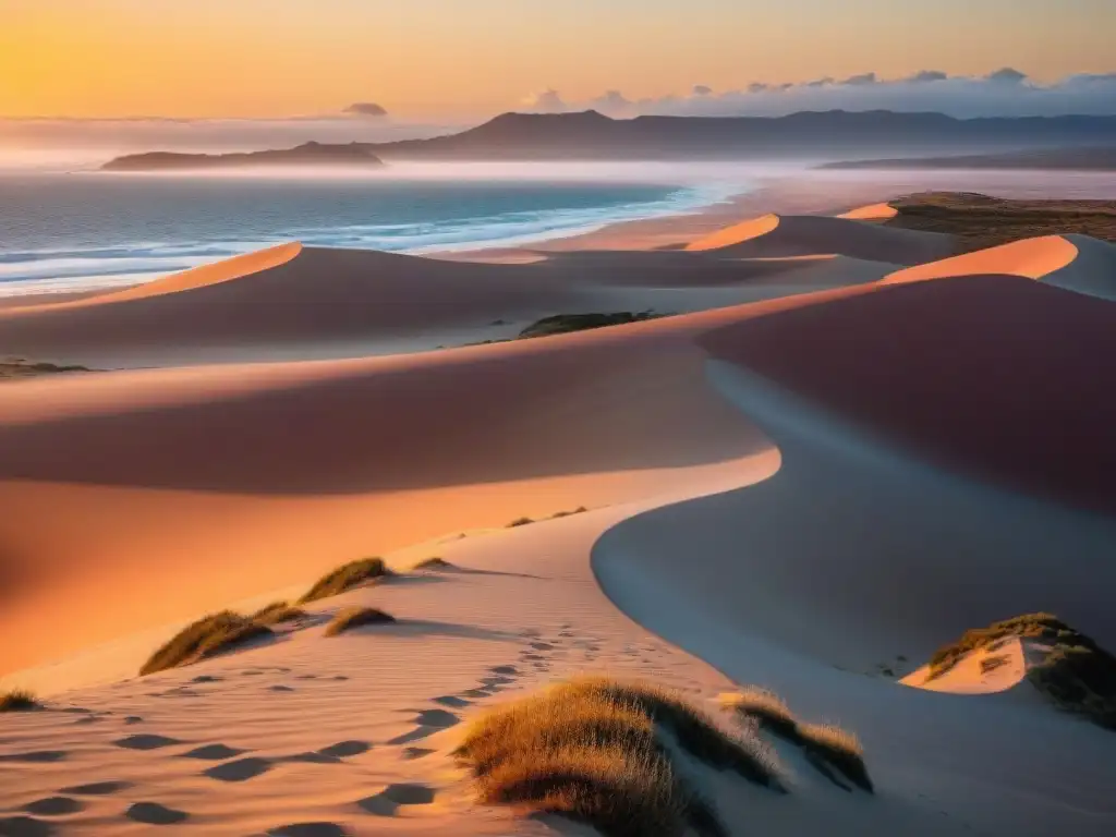 Puesta de sol en Parque Nacional Cabo Polonio, Uruguay, resaltando la belleza natural y el turismo sostenible