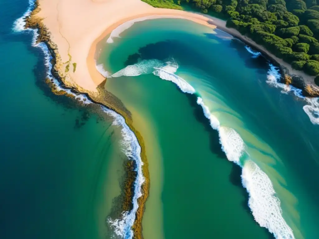 Recorrido aéreo virtual por la costa uruguaya: aguas cristalinas, playas doradas y exuberante vegetación