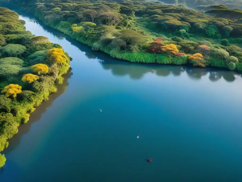 Reservas naturales impresionantes en Uruguay: Familia de capibaras y aves tropicales en Parque Nacional de Santa Teresa