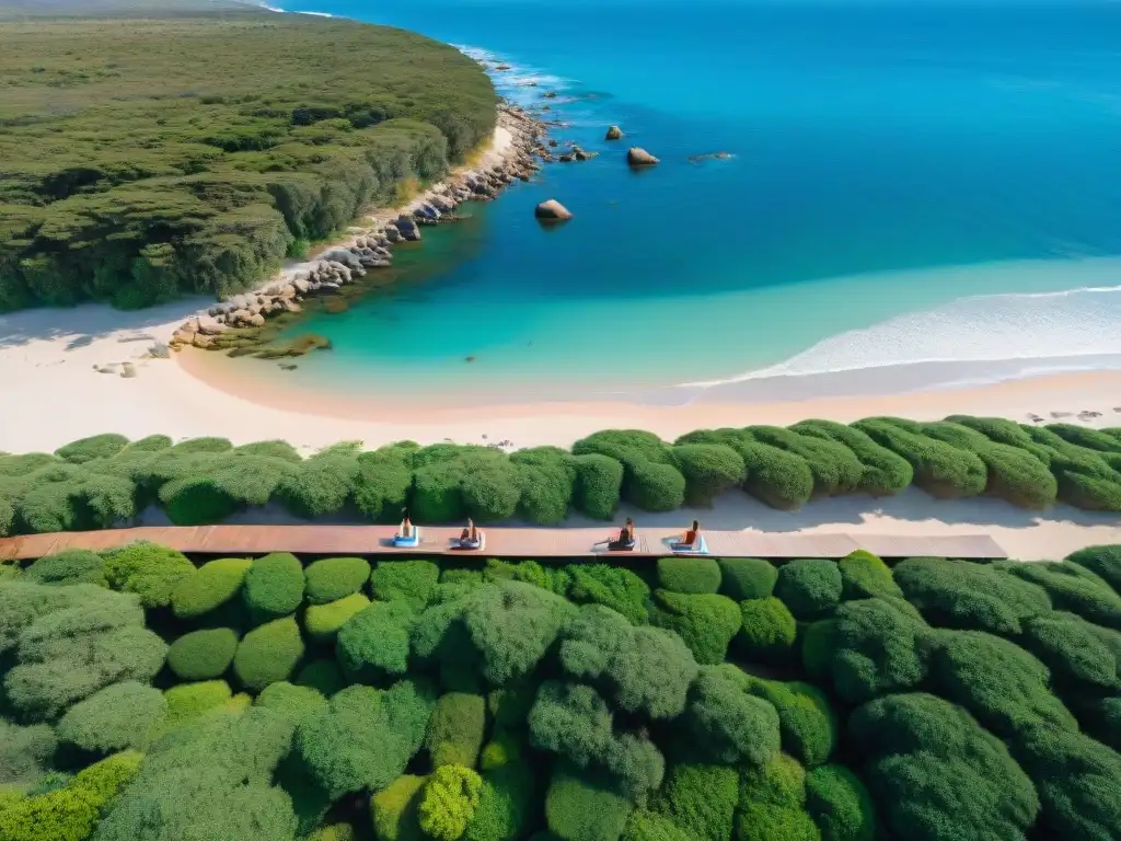 Retiro de yoga y meditación en Uruguay: práctica de yoga en un paraíso natural junto al mar