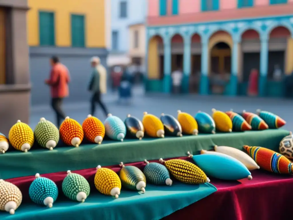 Descubre los secretos mejor guardados de Uruguay en un animado mercado artesanal en Montevideo, con textiles coloridos y cerámicas intricadas