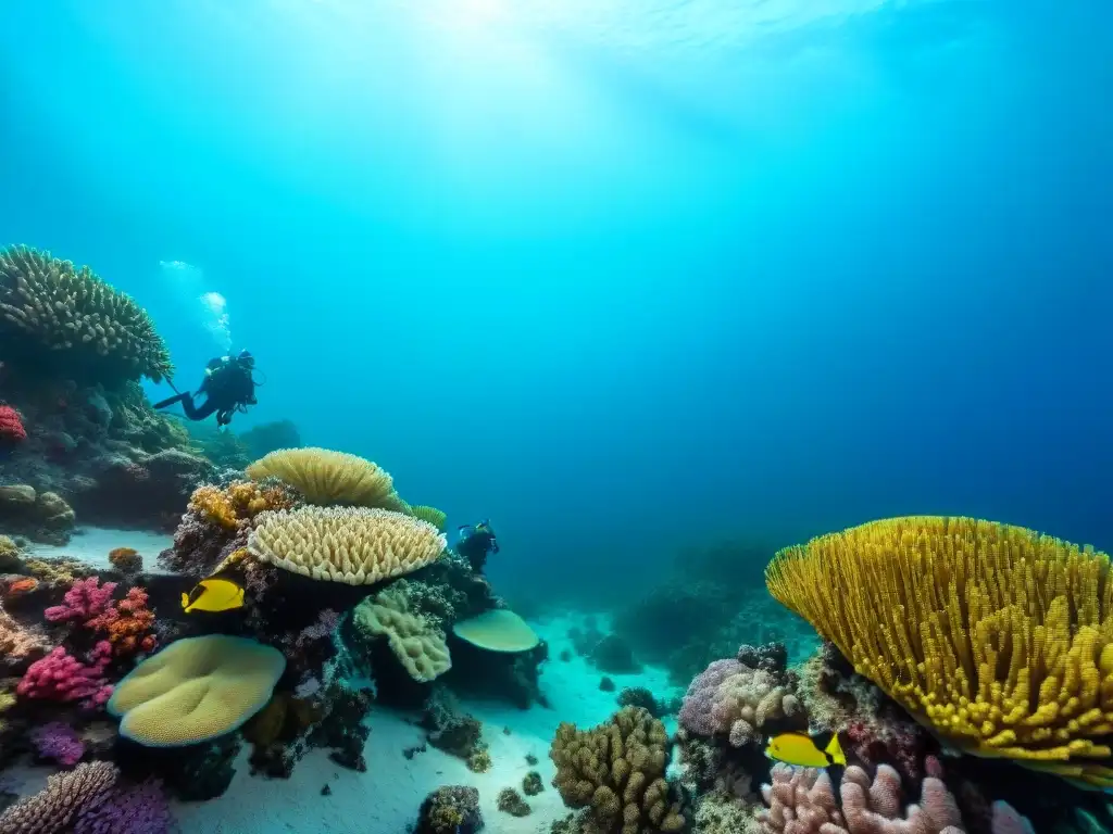Exploración submarina: Buceo en arrecifes de coral de Uruguay Exploración submarina en coloridas costas de Uruguay, revelando la vida marina y aguas cristalinas