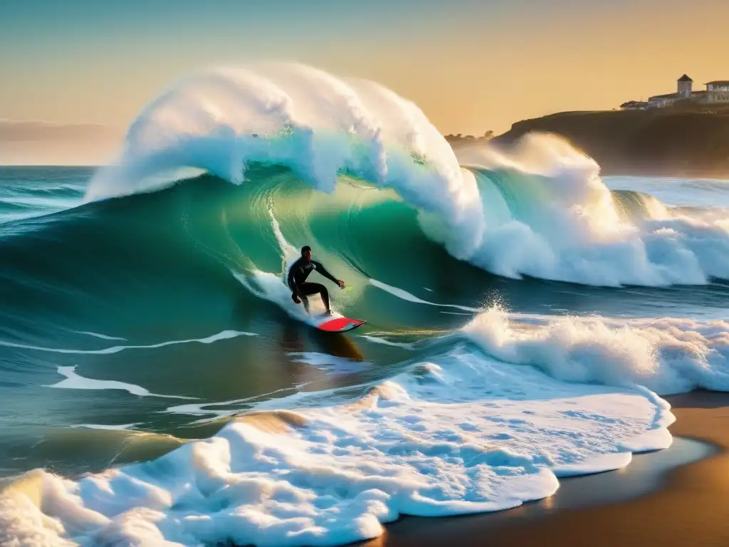 Surf en Uruguay: Leyendas locales surfeando al atardecer en La Paloma Beach