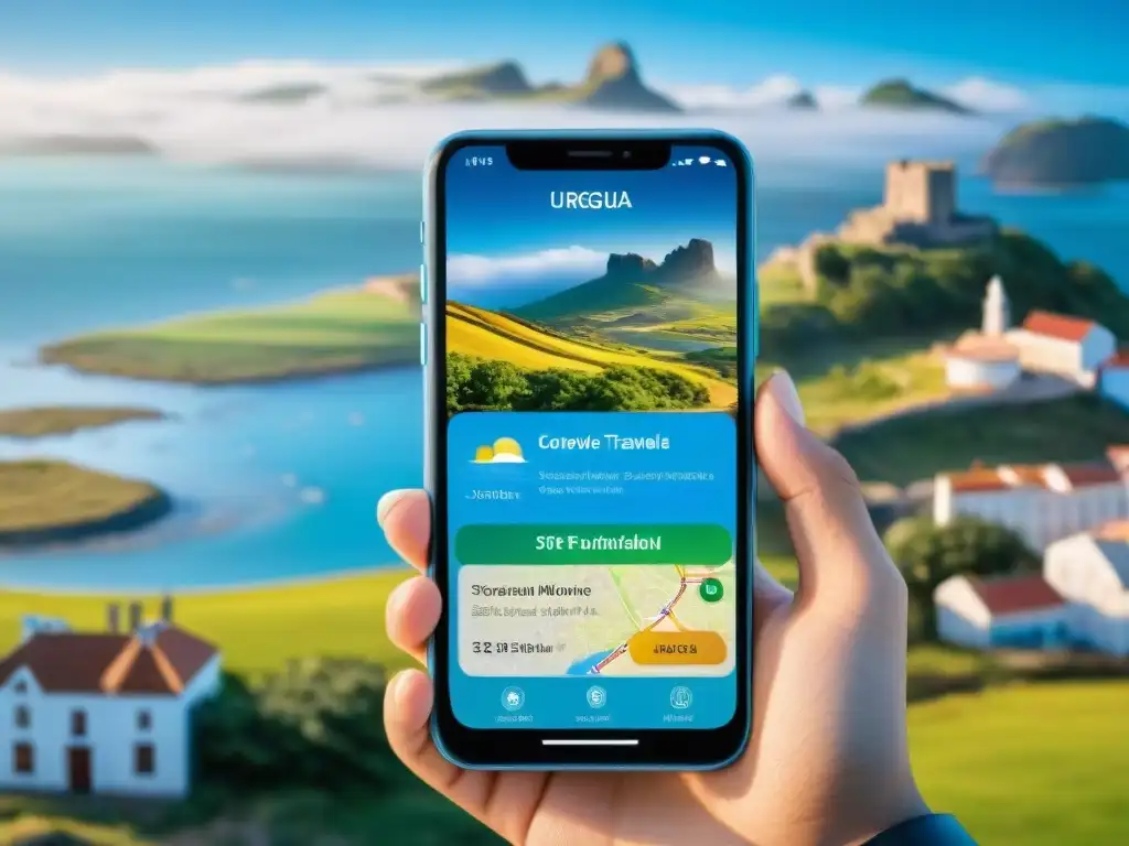 Descubre Uruguay a través de una app de viaje vibrante y amigable con mapas interactivos y recomendaciones locales