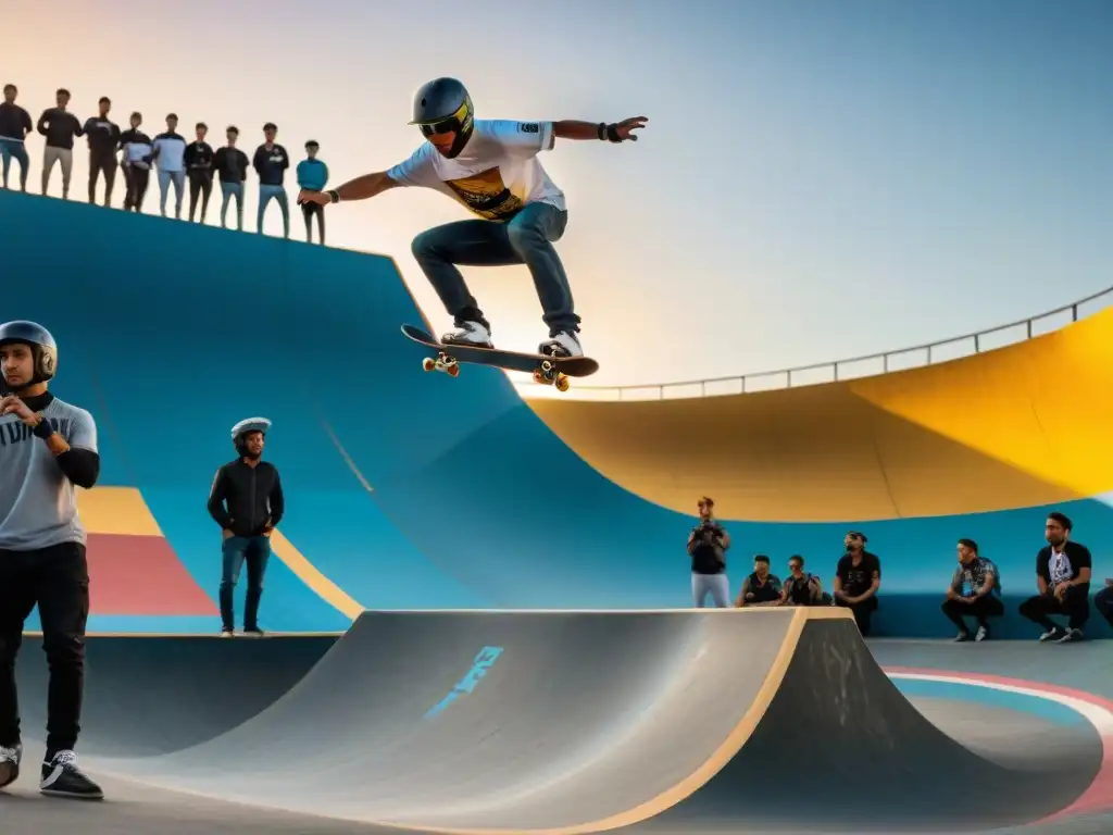 Turismo extremo en Uruguay: Skate y BMX en acción en un vibrante skatepark urbano