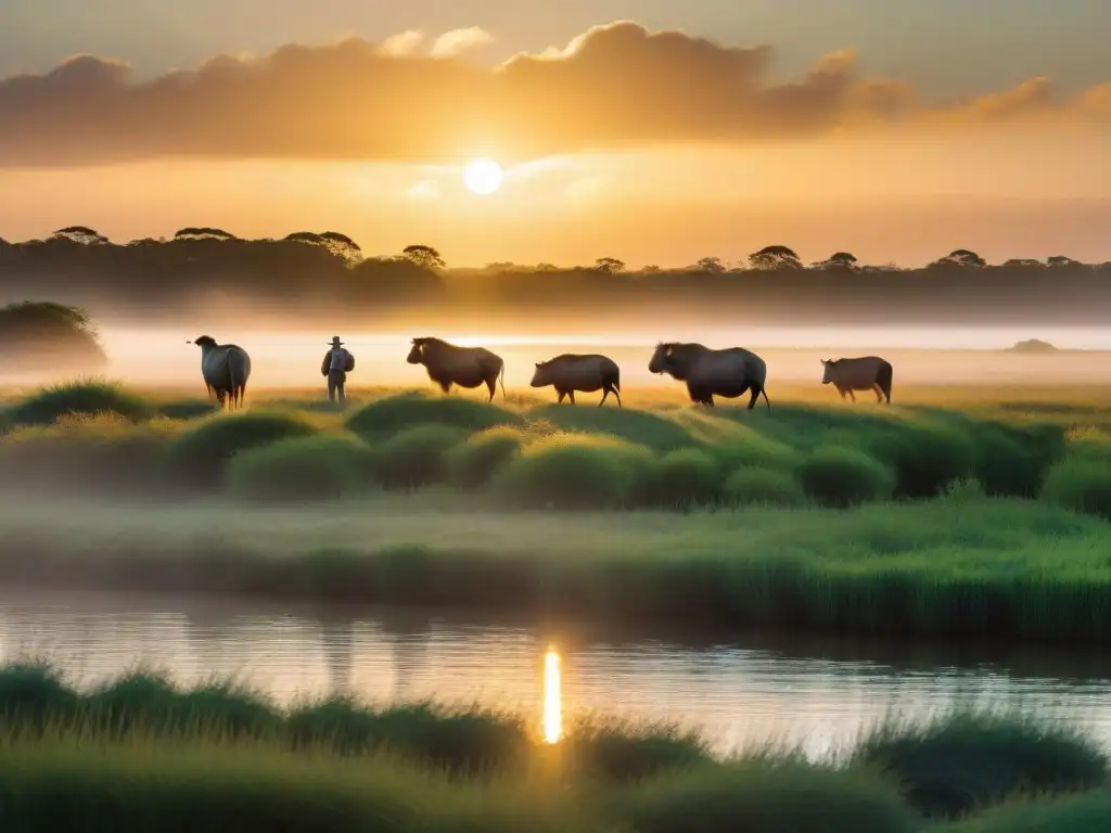 Turistas observan familia de capibaras en Esteros de Farrapos, resaltando la conservación fauna uruguaya turismo