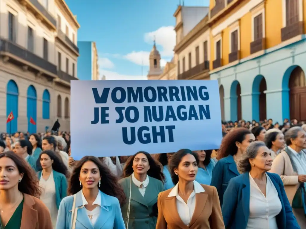 Unidas en la lucha: Mujeres en la historia uruguaya marchan juntas por sus derechos