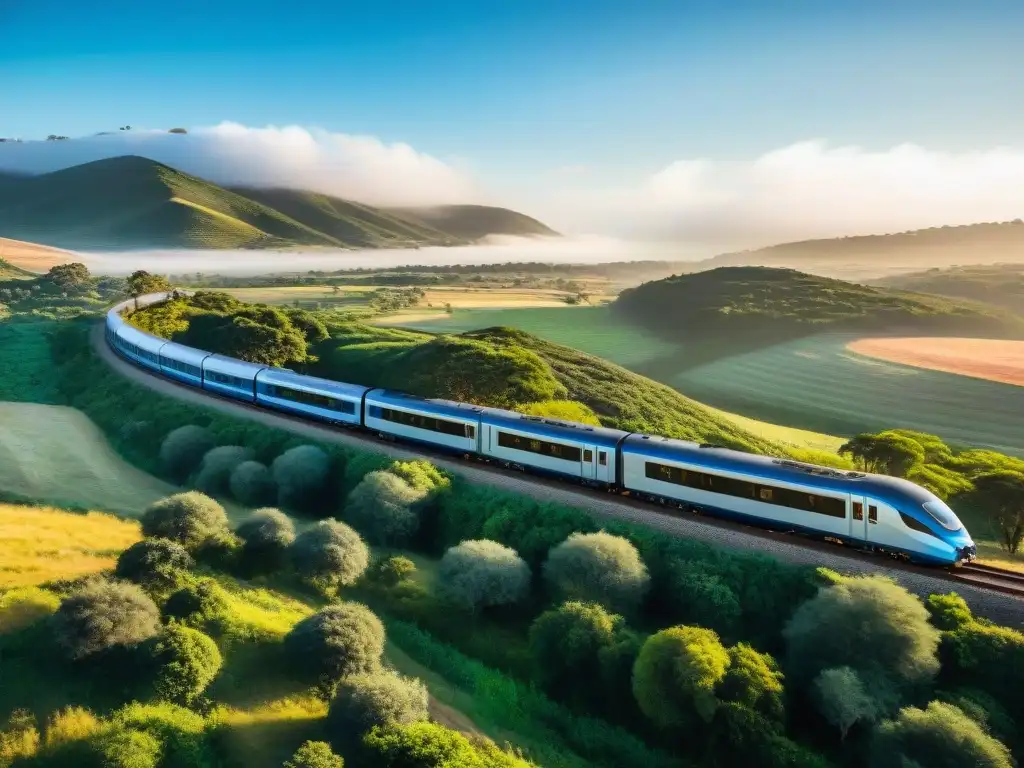 Viaje en tren sostenible por el campo uruguayo: modernidad, naturaleza y diversidad de pasajeros