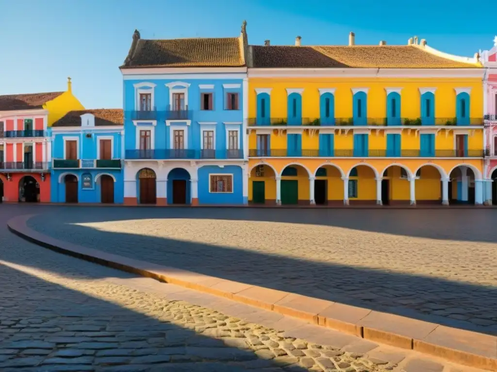 Vibrante arquitectura colonial y naturaleza en Plaza Mayor de Trinidad, Uruguay