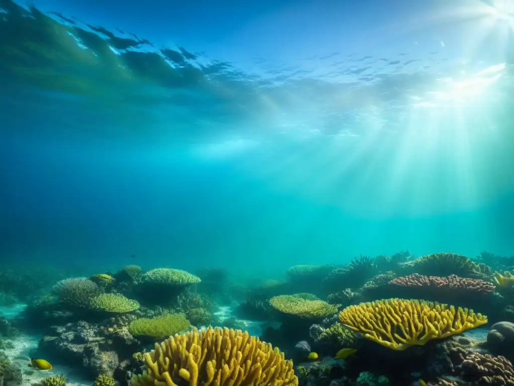 Vibrante arrecife de coral frente a Uruguay: Importancia ecosistemas acuáticos Uruguay