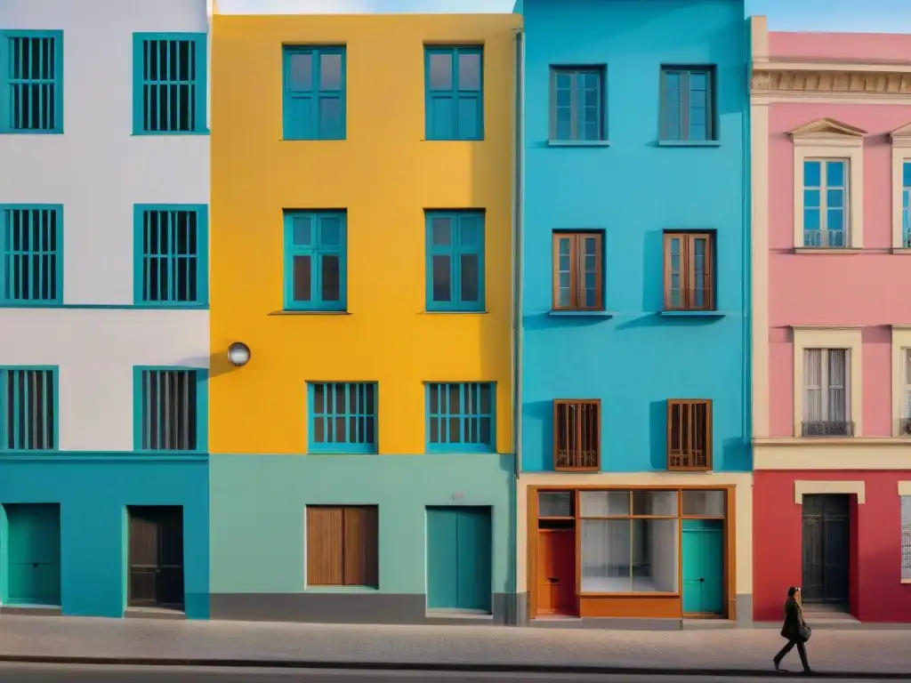 Vibrante arte urbano en Montevideo, Uruguay, inspirado en el estilo de Joaquín Torres García