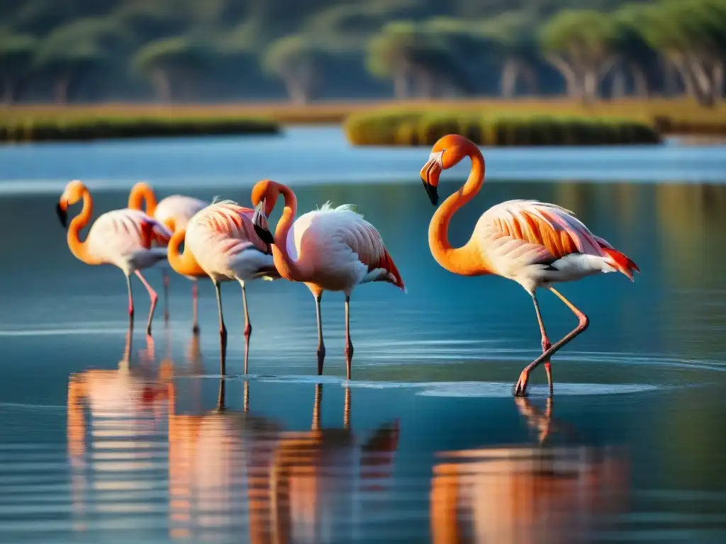 Una vibrante colonia de flamencos en Esteros de Farrapos e Islas del Río Uruguay