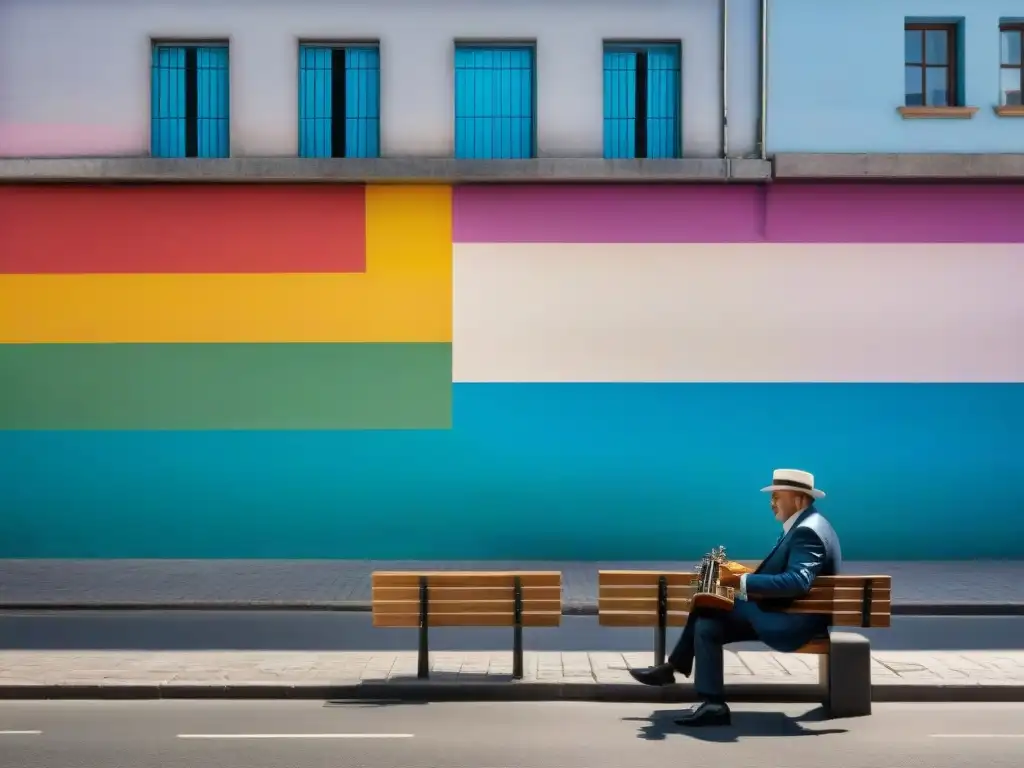 Una vibrante escena urbana en Montevideo, Uruguay