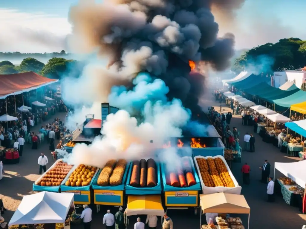 Vibrante feria gastronómica en Uruguay, experiencias auténticas