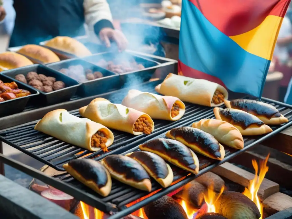 Un vibrante mercado de comida en Montevideo con platos uruguayos