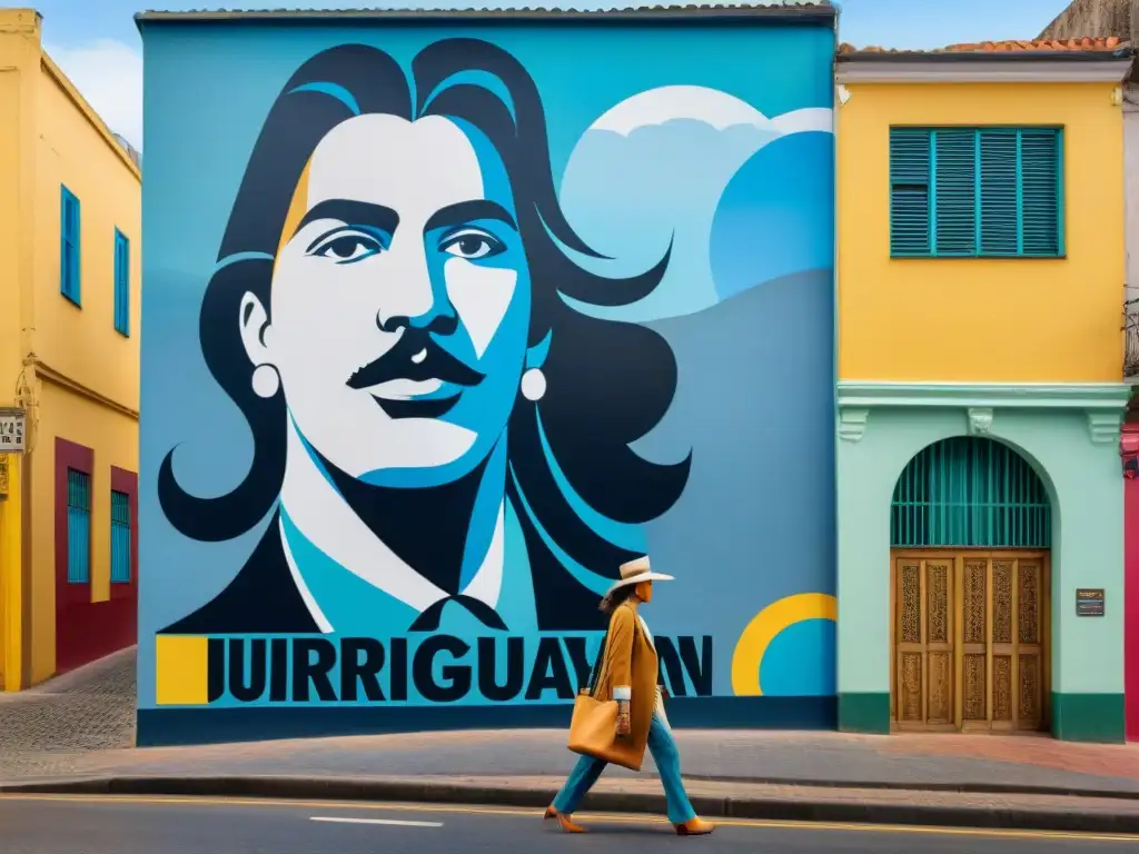 Un vibrante mural callejero en Uruguay captura la esencia de la diversidad con detallados retratos