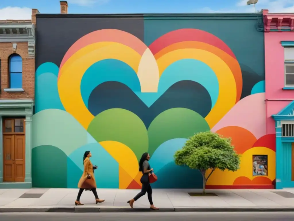 Un vibrante mural revitaliza una esquina de la ciudad, uniendo a la comunidad