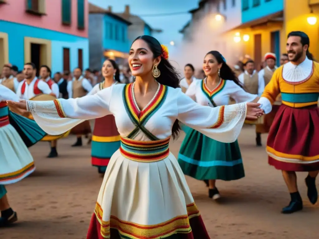 Vibrantes tradiciones y festividades Uruguayas auténticas cobran vida en escena festiva