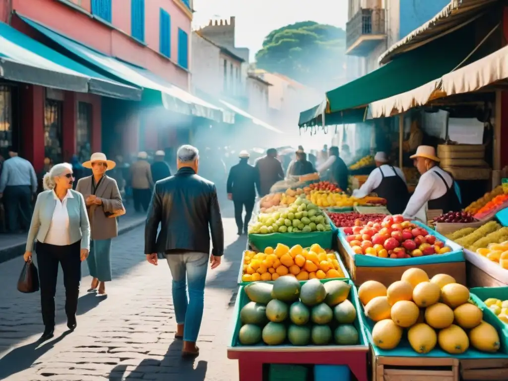 Explora la vida cotidiana en un mercado callejero uruguayo, mejora habilidades fotográficas en viajes