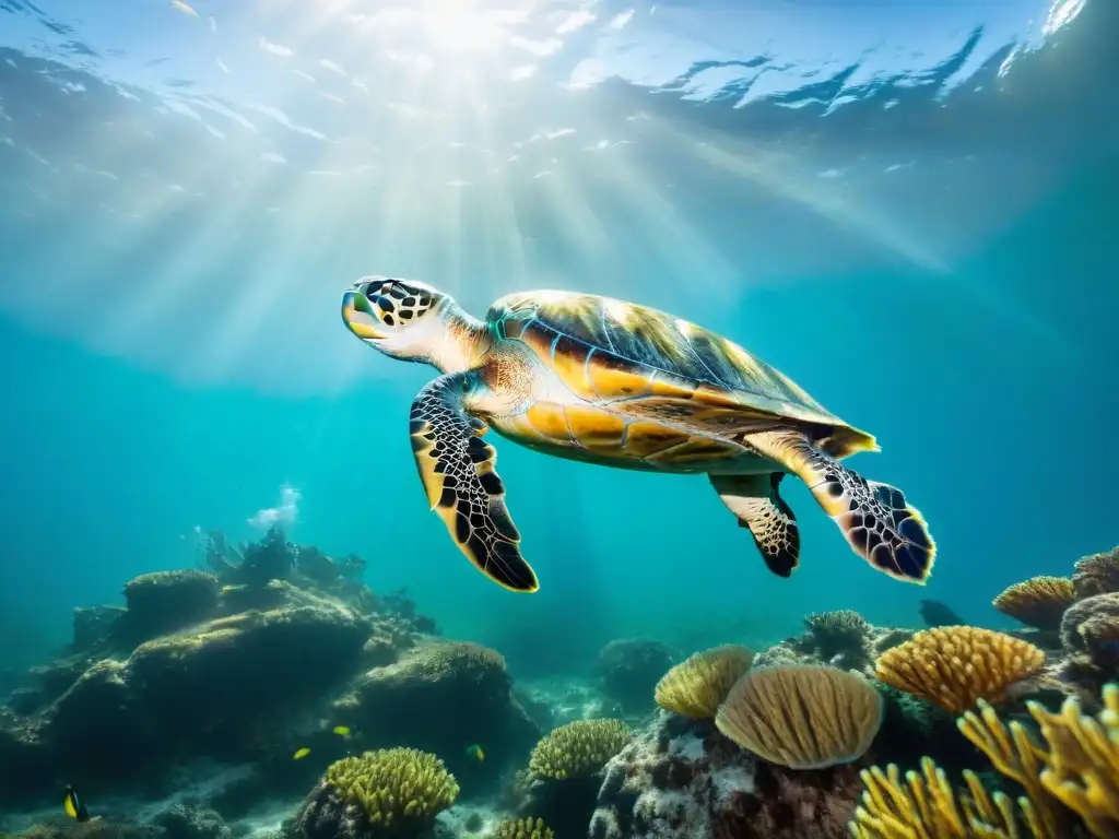 Fotografía submarina de vida marina en aguas cristalinas de Uruguay