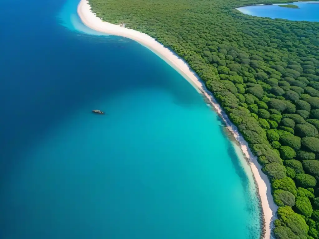 Vida salvaje en las costas de Uruguay: manglares verdes, playas doradas y animales marinos en su hábitat natural