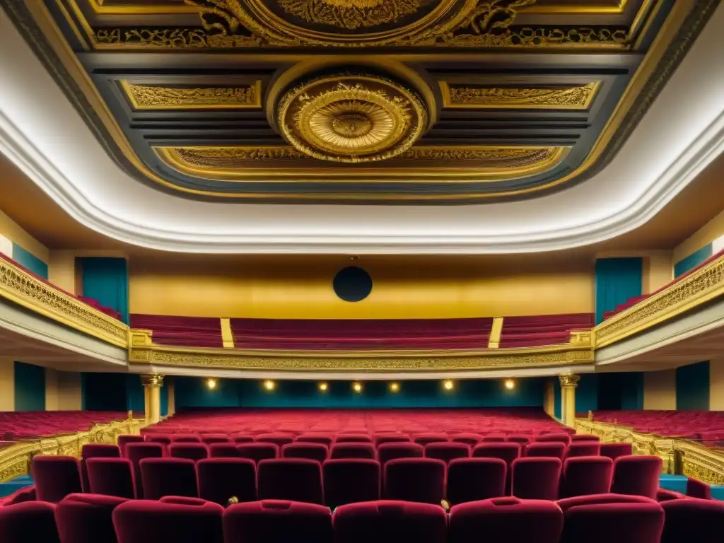 Visita guiada al Teatro Solís: Detalles ornamentales del lujoso interior del teatro en Montevideo