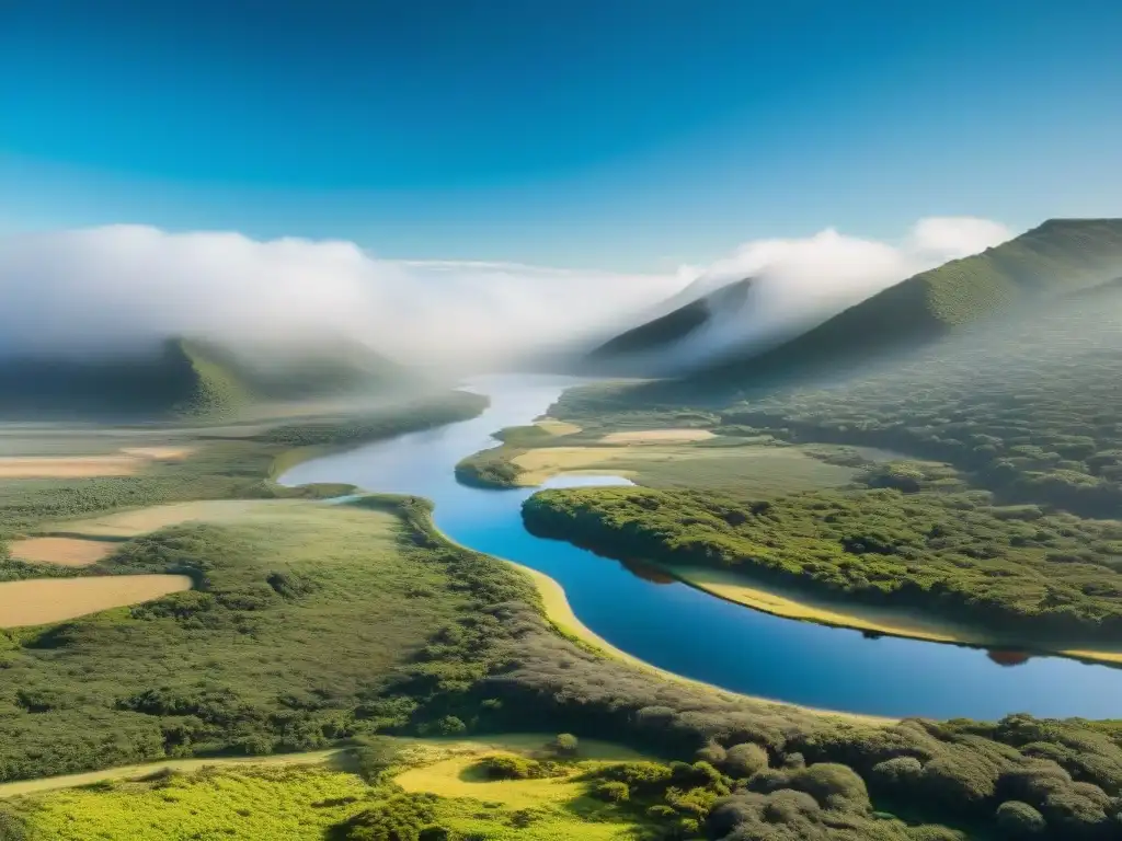 Vista panorámica de reserva natural en Uruguay, resaltando la belleza del turismo responsable en reservas Uruguay