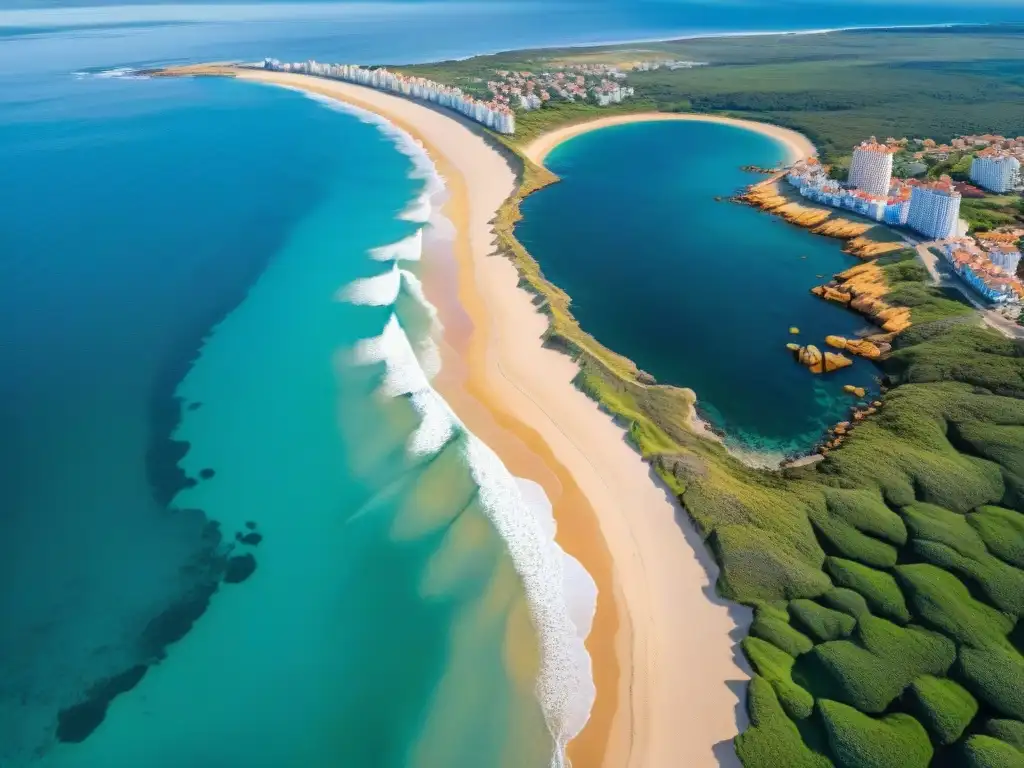 Vistas impresionantes de la costa de Punta del Este, Uruguay, capturadas con los mejores drones para fotografía de viaje en Uruguay