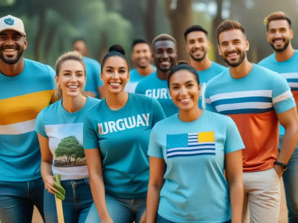 Voluntariado en Uruguay: habilidades ajuste con diversidad de voluntarios sonrientes colaborando en actividades comunitarias