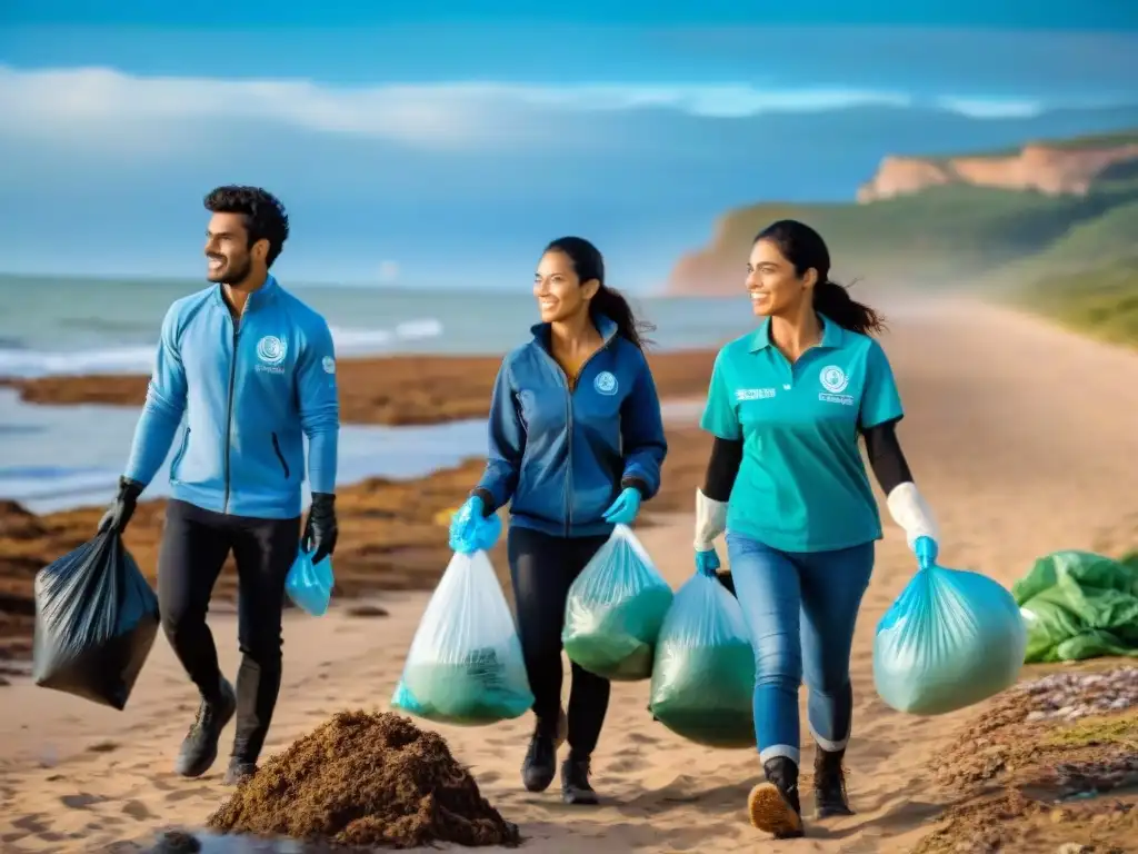 Voluntarios ambientales en Uruguay limpian la costa, uniendo esfuerzos por la conservación