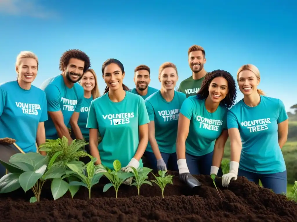 Voluntarios en proyectos de conservación en Uruguay, trabajando juntos en un entorno natural